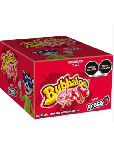BUBBALOO MONOP. FRESA SILVESTRE 18x60