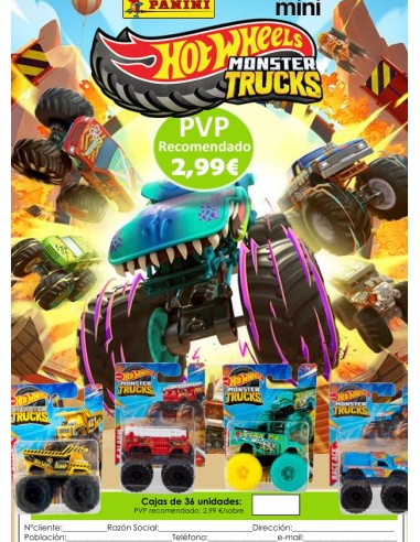 SOBRES 3D H.W. MINI MONSTER TRUCK 36U.