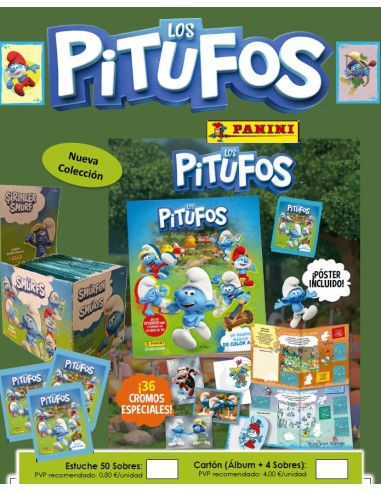 CROMOS LOS PITUFOS 30x50