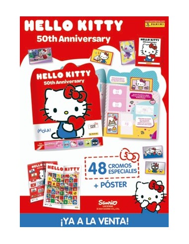 ALBUM + 4 SOB. HELLO KITTY 50 ANIV. 48U.