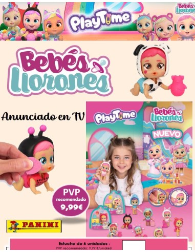 SOBRES 3D BEBES LLORONES PLAYTIME 4x6