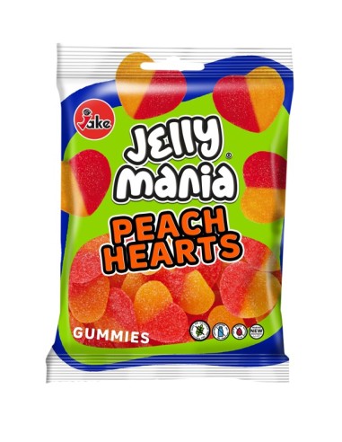 BOLSA 100 GRS. CORAZON MELOCOTON WINKIES 18 U.