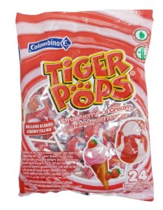 TIGER POP HELADO FRESA 24U. C-15 (R.12625)