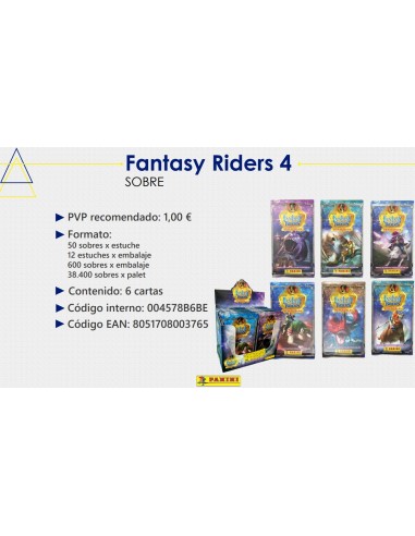 CARDS FANTASY RIDERS-4 NEW WORLDS 12x50