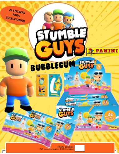 CHICLE + CROMO STUMBLE GUYS 12x24