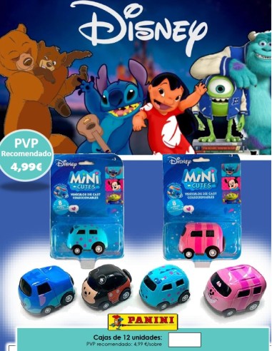 SOBRES 3D MINI CUTES CARDS DISNEY 12U