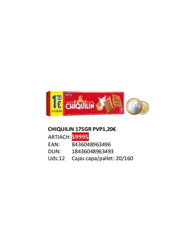 CHIQUILIN ENERGY 1,20  12x80 GRS.