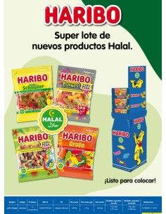 LOTE HARIBO HALAL 4x18x80/100 GRS