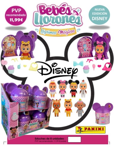 SOBRES 3D BEBES LLORONES DISNEY ED. 2x8