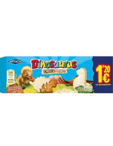 DINOSAURIOS CHOCO BLANCO 1,40  12x88 GRS.