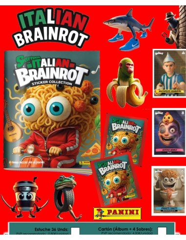 CROMOS SKIFIDOL BRAINROT ITALY 20x36