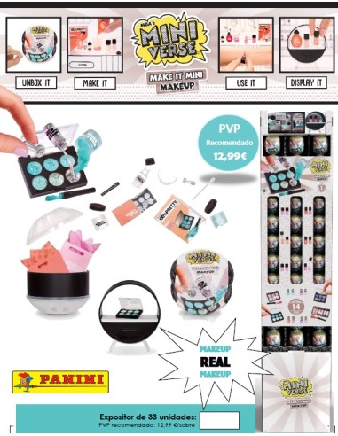 SOBRES 3D MINIVERSE MINI MAKE UP 15U