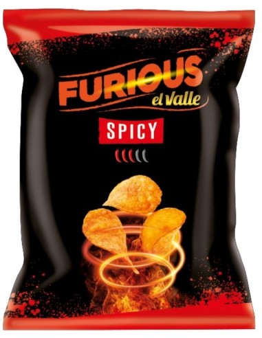 PATATA CHURRERIA FURIOUS SPICY HOT 10x120 G