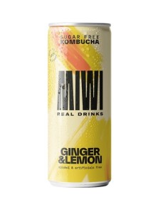 MIWI KOMBUCHA GINGER LEMON 12x250 ML