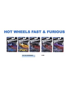 SOBRES 3D HOT WHEELS FAST&FURIOUS 24 U
