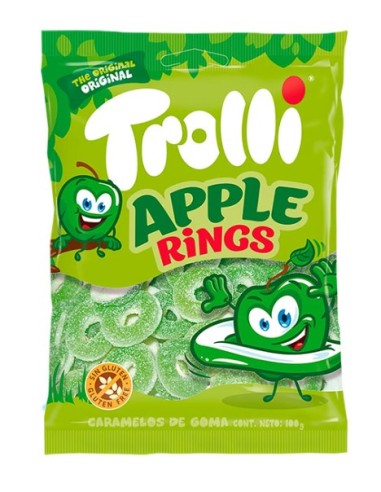 APPLE RINGS 100 GRS TROLLI 8x12