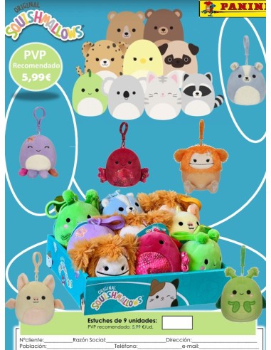 SOBRES 3D LLAVERO SQUISHMALLOW 9 U