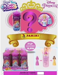DISNEY PRINCESS ROYAL COLOR REVEAL 9 U