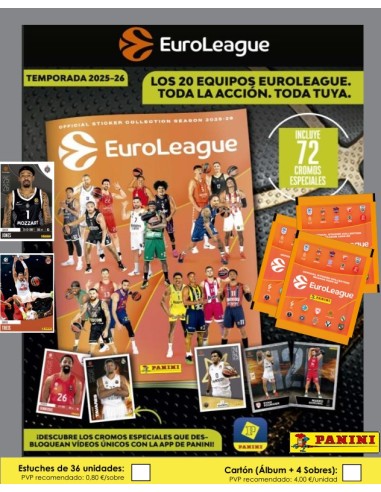 STARTER PACK EUROLEAGUE BASKET 25/26  40U