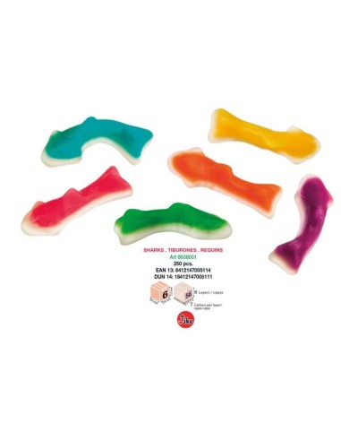 TIBURONES COLOR BRILLO WINKEYS 6x250