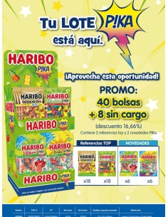 EXPOSITOR HARIBO PIKA 100 GRS. 40+8