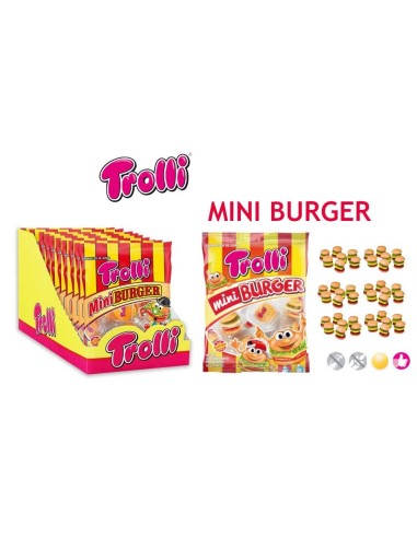 BURGUER MINI 50 GRS. TROLLI 10 U.