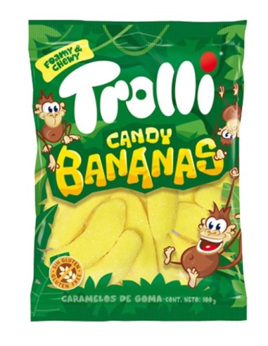 BANANAS 100 GRS. TROLLI 8x16