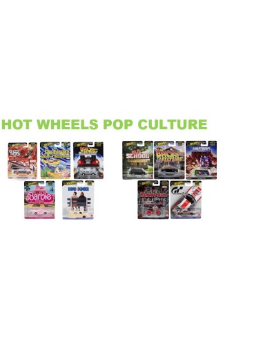 SOBRES 3D HOT WHEELS POP CULTURE 10 U