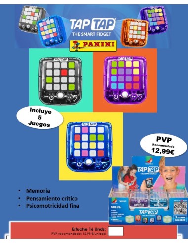 SOBRES 3D TAP TAP 8 UNID.