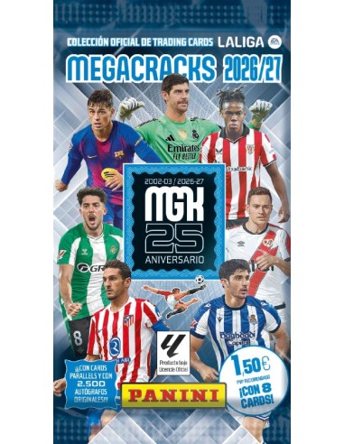 CARDS MEGACRACKS LIGA 26/27 8x50