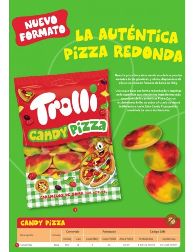PIZZA MINI 100 GRS. TROLLI 8x16