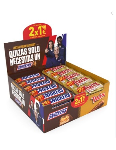 LOTE TWIX + SNICKERS 2x1,90  49U.