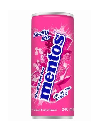 REFRESCO MENTOS MIX FRUTAL 24x240 ML