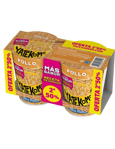 PACK-2 NOODLES POLLO YATEKOMO CUP C-4