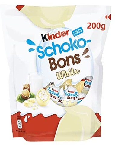 KINDER SCHOKOBONS WHITE G200x18