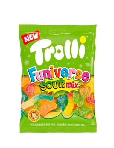 FUNIVERSE SOUR MIX 100 GRS. TROLLI 8x12