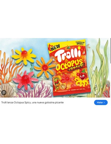 PULPOS SPICY 100 GRS. TROLLI 8x16