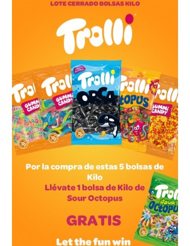 LOTE TROLLI BOLSAS 1KG 5+1