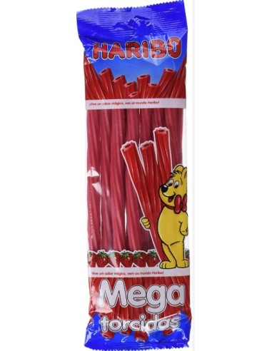 MEGA TORCIDAS FRESA HARIBO 14x200G