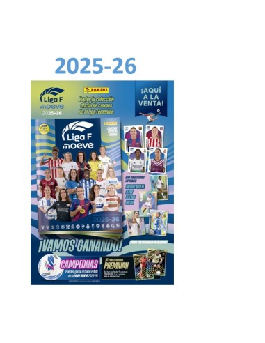 CROMOS LIGA FEMENINA 25/26 12x50