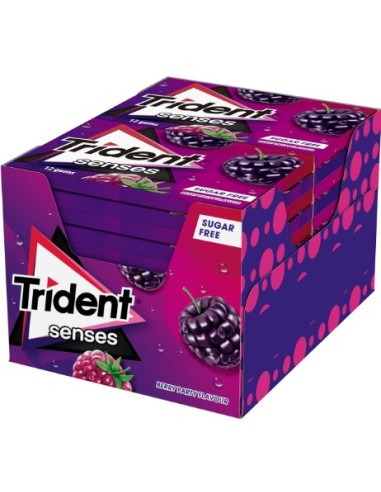 TRIDENT SENSES S/M BERRY 18x12