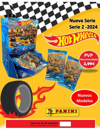 SOBRES 3D HOT WHEELS 2x24