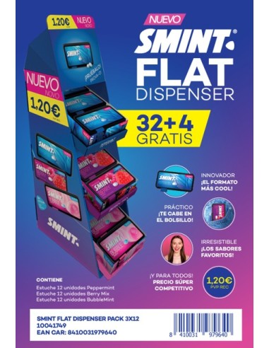 PACK SMINT FLAT DISPENSER 32+4
