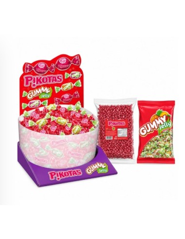 LOTE 2 GUMMY JELLY 2KG + 1 PIKOTAS 2KG