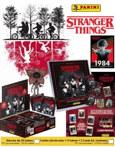 CARDS STRANGER THINGS 18x24