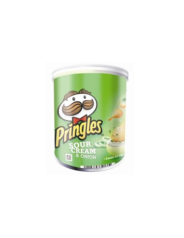 PRINGLES VERDE CREAM&ONION 12x40 GR