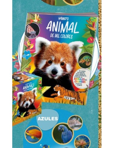 ALBUM + 4 SOB. MUNDO ANIMAL/MIL COLORES 30U.