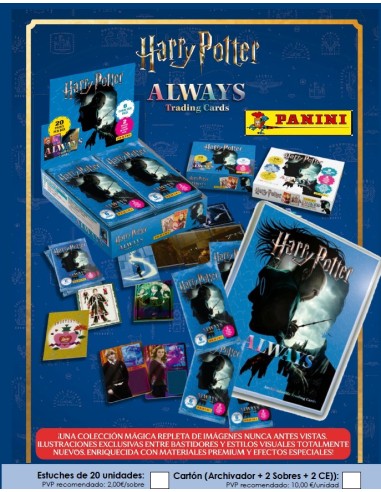 CARDS HARRY POTTER ALWAYS 18x20