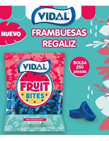 FRUIT BITES FRAMBUESA BOLSA VIDAL 6x250