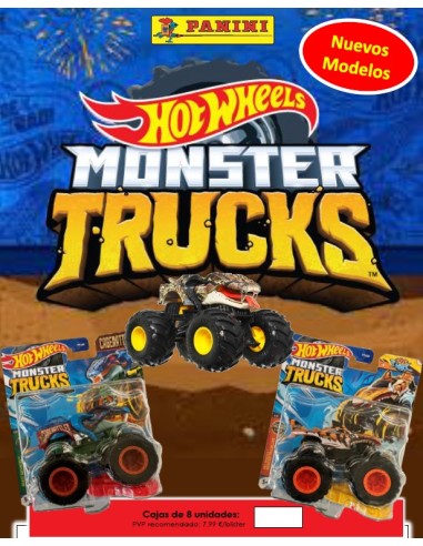 SOBRES 3D H.WHEELS MONSTER TRUCKS BL. 8U